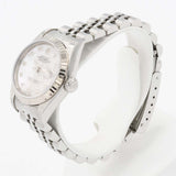 稼働 腕時計 ROLEX ロレックス OYSTER PERPETUAL DATEJUST 79174 F番 AT デイト シェル文字盤 ホワイトゴールド H17390