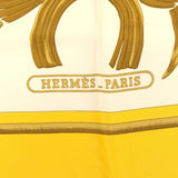 HERMES エルメス スカーフ カレ90 Tigre Royal 王者の虎 イエロー シルク100％ 服飾小物 H18811