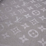 LOUIS VUITTON ルイヴィトン M74752 大判ストール 140cm モノグラム アントラシット ショール シルク ウール 黒 箱 ok1068