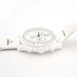 稼働 腕時計 OMEGA×swatch スヌーピー ミッショントゥザムーンフェイズ SO33W700 クォーツ 箱保取説あり 25k639-7