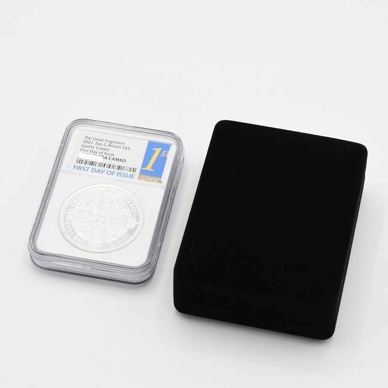 NGC FIRST DAY OF ISSUE PF70 ULTRA CAMEO 2021年 2オンス 5ポンド ゴシッククラウン ケース有 23k779-1