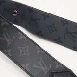 LOUIS VUITTON ルイヴィトン LV モノグラム・エクリプス リバース ショルダーストラップ J02498 黒/グレー J903