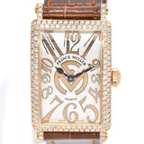稼働 腕時計 FRANCK MULLER フランクミュラー ロングアイランド 902QZD クォーツ 750 総重量47.7g 2026.2電池交換済 mo335