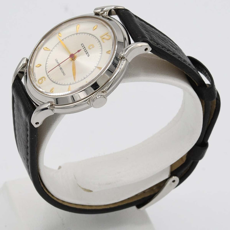 腕時計 稼働 CITIZEN シチズン センターセコンド SV925 クォーツ シルバー色文字盤 2025.10電池交換済 箱有 H15448