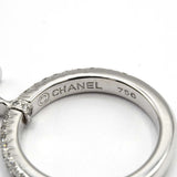 仕上げ済 CHANEL シャネル リング コメット スター スウィング ドロップ パヴェ ダイヤモンド K18WG 750 #52 6.8g ◆H21888