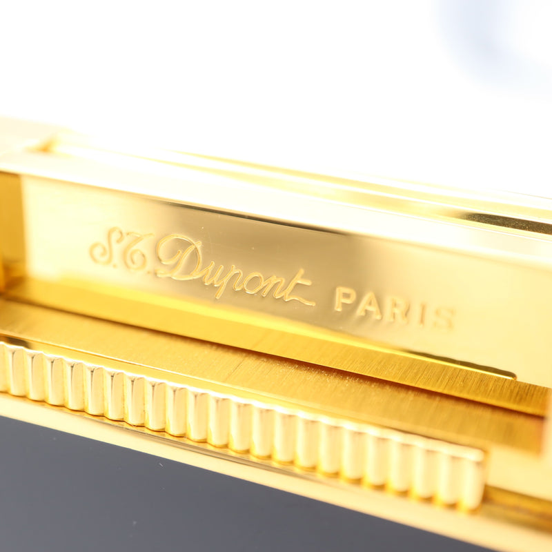 S.T.Dupont デュポン ガスライター JEROBOAM ジェロボーム ローラー式 ブラック ゴールドカラー 着火未確認 H8172