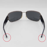 CELINE セリーヌ サングラス マカダム 度なし メガネ ブラック×ブルー系 眼鏡 ケース・眼鏡拭き H22965-1