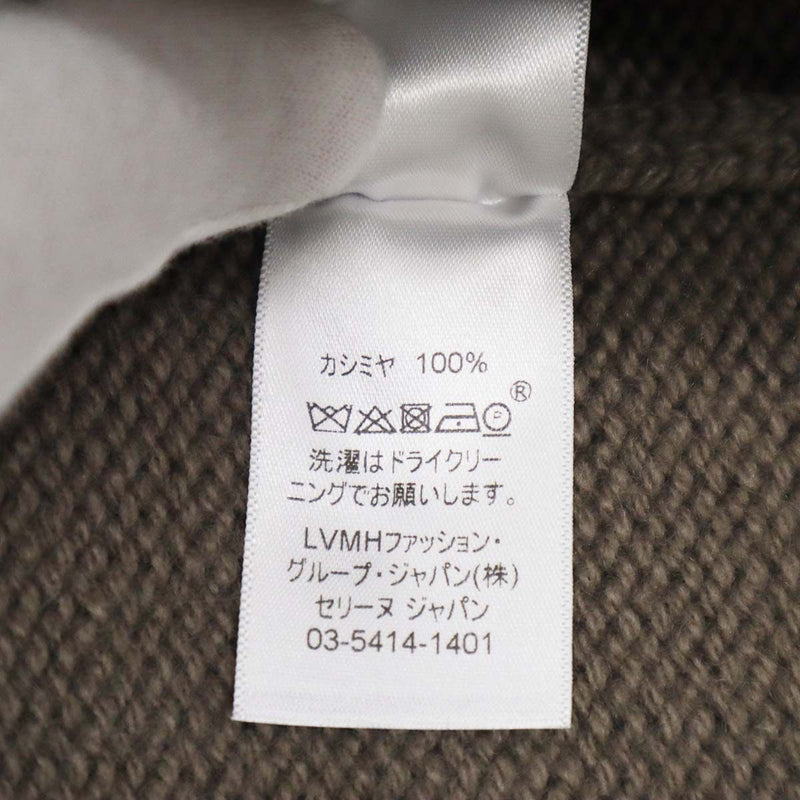 CELINE セリーヌ セーター グレー トープカラー 23GO4/6394 カシミヤ100 サイズS 25k943-8