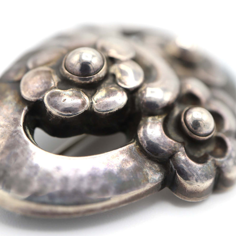 GEORG JENSEN ジョージジェンセン 28 ブローチ 925 シルバー 約13.2g アクセサリー H6831