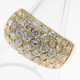 仕上済 VanCleef&Arpels ヴァンクリーフ&アーペル VCA リング 指輪 パヴェ ダイヤ D2.40 18KT 約12号 6.3g ジュエリー アクセサリー maki95
