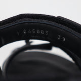 CHANEL シャネル サンダル 23A G45083 39 24.5cm マトラッセ スポーツサンダル ブラック 箱袋有 23k526-17