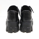 PRADA プラダ ローファー ブラッシュドレザー 厚底 ダービーシューズ サイズ35 1/2 22.5cm  箱ギャラ 26k541-9