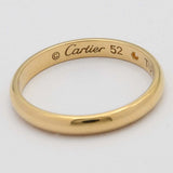 仕上済 Cartier カルティエ ウェディング リング 指輪 750 D入り #52 約11.5号  約2.3g 証明書 ジュエリー ◆ 26k250-1