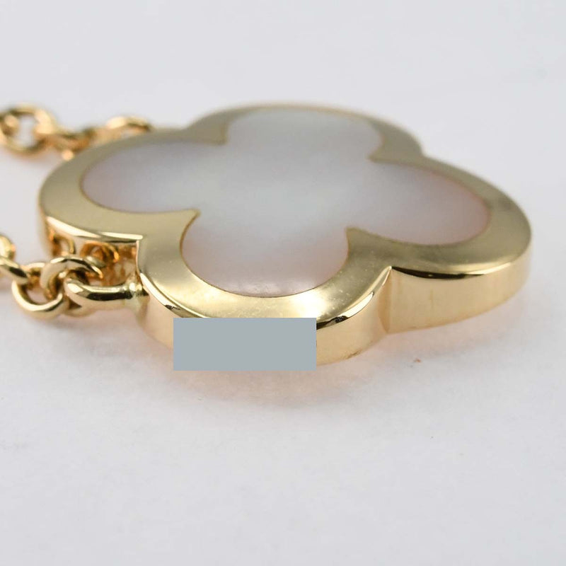 仕上済 VanCleef&Arpels VCA ヴァンクリーフ&アーペル ネックレス ピュアアルハンブラ マザーオブパール 750 8.3g ジュエリー H17682