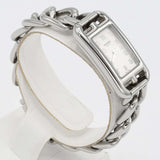 腕時計 稼働 HERMES エルメス NA2.110 ナンタケット クォーツ シルバー色文字盤 25k645-3