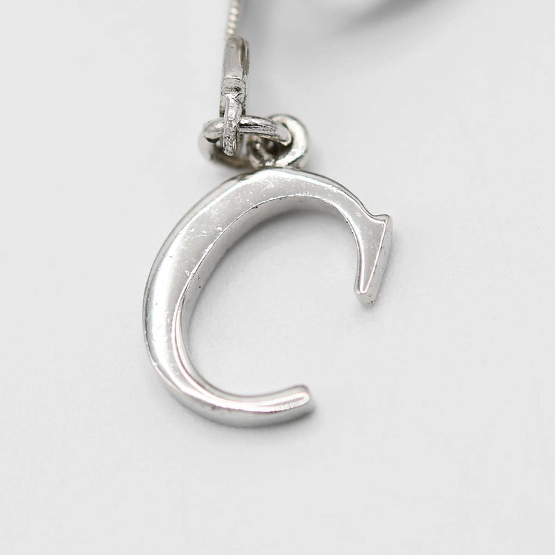 Christian Dior ディオール ブレスレット ブレス リボン CDロゴ シルバーカラー アクセサリー レディース M1688