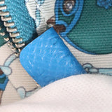 HERMES エルメス A刻印 TS 005 AU 財布 アザップコンパクトシルクイン ウォレット ブルー 箱有 H21801