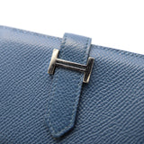 HERMES エルメス べアン ミニ カードケース 小銭入れ ウォレット エプソン Y刻 ブルー系 22k514-1
