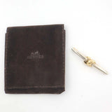 HERMES エルメス ブローチ 18K ツイスト アクセサリー 約8.9g ゴールド×シルバーカラー 袋有 H19003