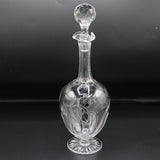 Baccarat オールドバカラ 花文グラヴィール6客 デキャンタ セット NO1214-0032 箱有 25k1161-3