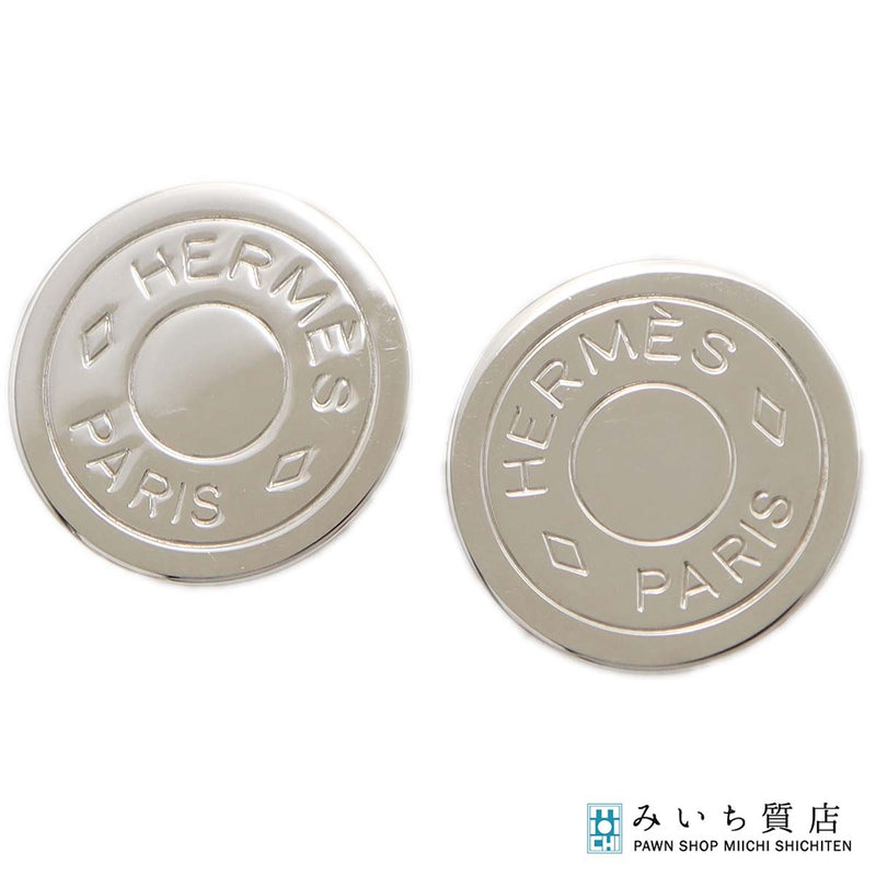 HERMES エルメス セリエ イヤリング 約7.2g シルバーカラー 箱有