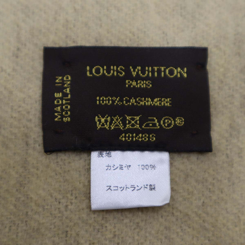 ルイヴィトン LV エシャルプ・レイキャビック カシミヤ100％ M71041 マフラー LOUIS VUITTON ブラウン M2129