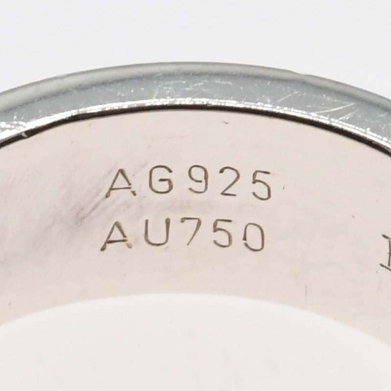 HERMES エルメス ケリーリング 925/750 コンビ 6.5号 約11g ヴィンテージ アクセサリー k1241