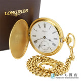 懐中時計 稼働 LONGINES ロンジン 手巻き L507.2 スモセコ 白色文字盤 ネーム入り 箱 保 H24072