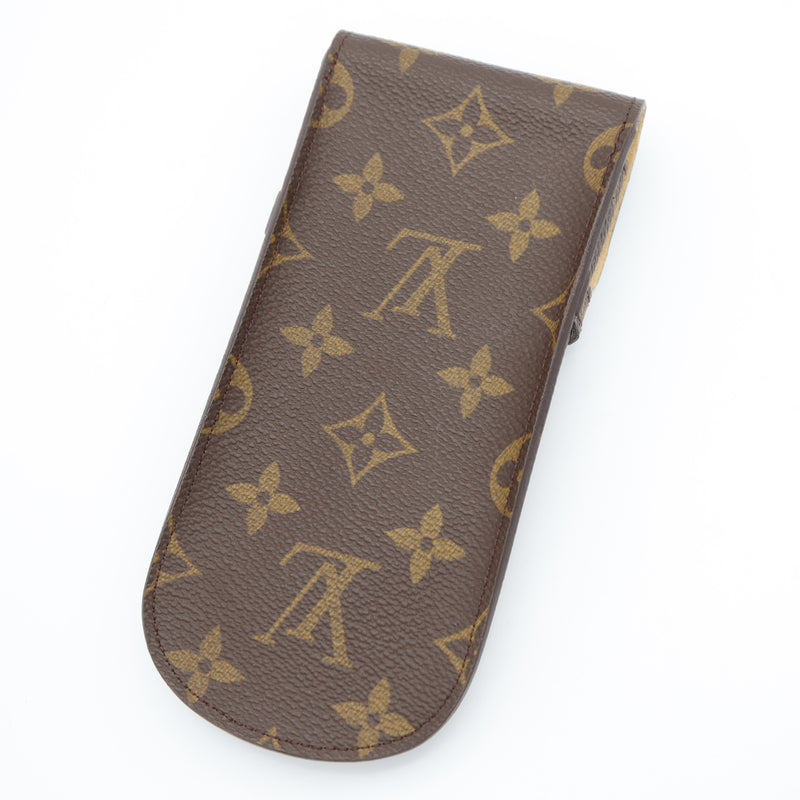 LOUIS VUITTON ルイヴィトン LV M62970 エテュイ リュネット ラバ メガネケース ペンケース ブラウン系 H19381