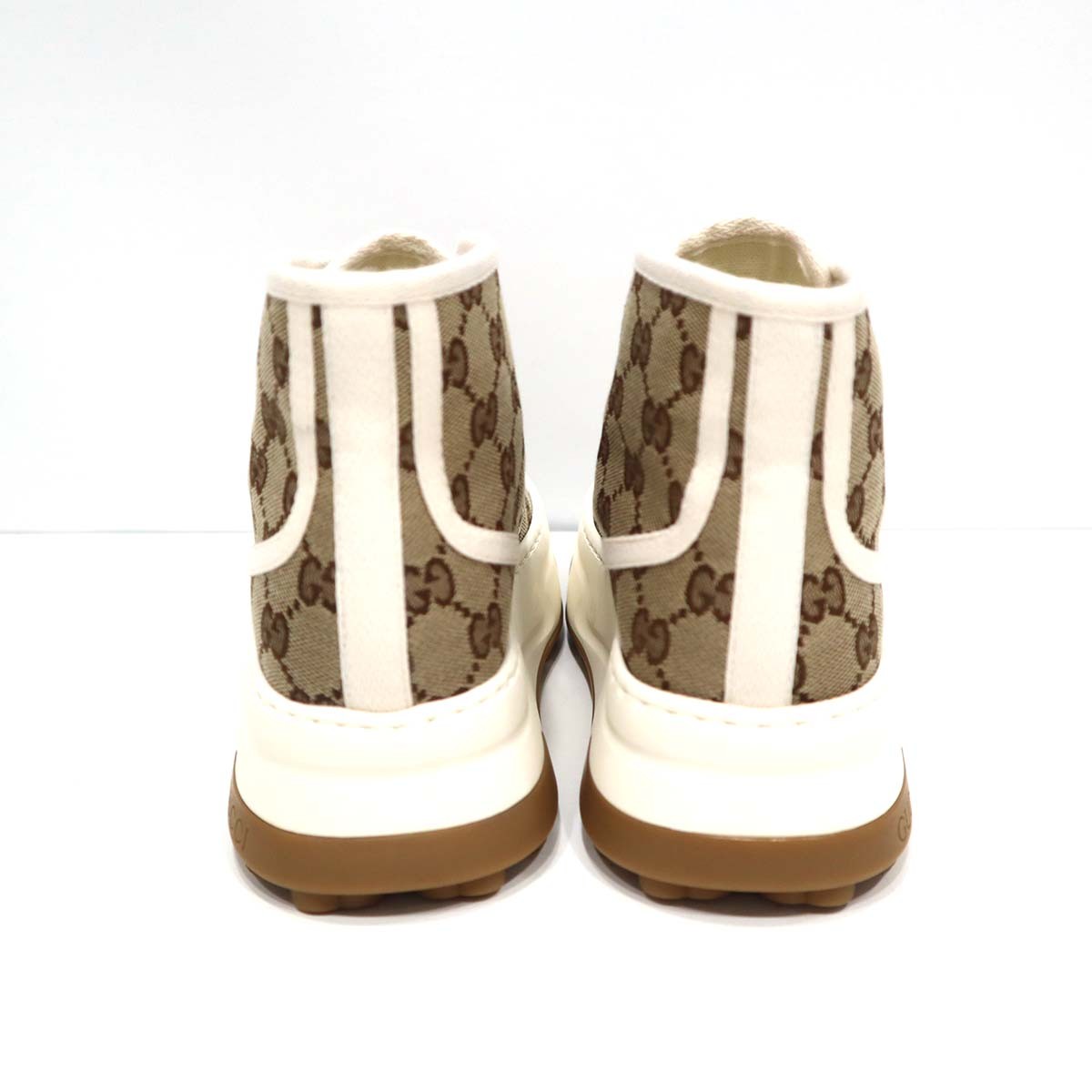 未使用 GUCCI グッチ GGキャンバス ハイカット スニーカー