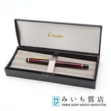 未使用 PILOT パイロット 万年筆 ペン先14k-585刻印 FG-IMK-BRF グランセ 赤 マーブル 筆記用具 文具 H3492