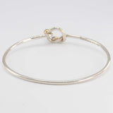 TIFFANY&Co ティファニー ブレスレット バングル ラブノット シルバー 925 ゴールド 750 約6.7g アクセサリー H18735