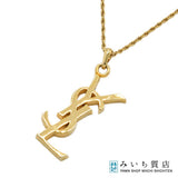 Yves Saint Laurent イヴ サンローラン YSL ネックレス GP ゴールドカラー アクセサリー H23573