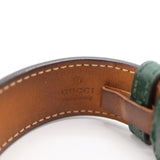 GUCCI グッチ ブレスレット GG レザー グリーン系 レディース アクセサリー H20589