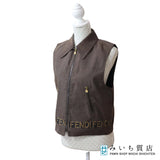 FENDI フェンディ ベスト サイズ 42 ロゴ ブラウン系 アウター  服 ファッション H18765