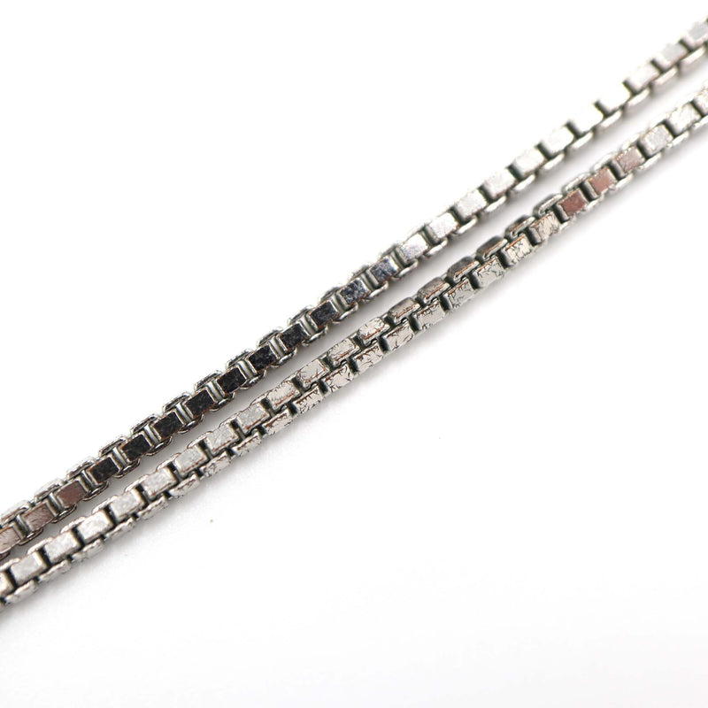 Christian Dior ディオール ネックレス プレート ドッグタグ シルバーカラー 約9.5g アクセサリー H1685