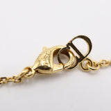 Christian Dior ディオール ネックレス CDロゴ フェイクパール 約4.3g ゴールドカラー アクセサリー 箱有 H20888