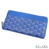 GOYARD ゴヤール マティニョン ジップ GM ラウンドジップ 長財布 ウォレット 青 ブルー 20K79-84