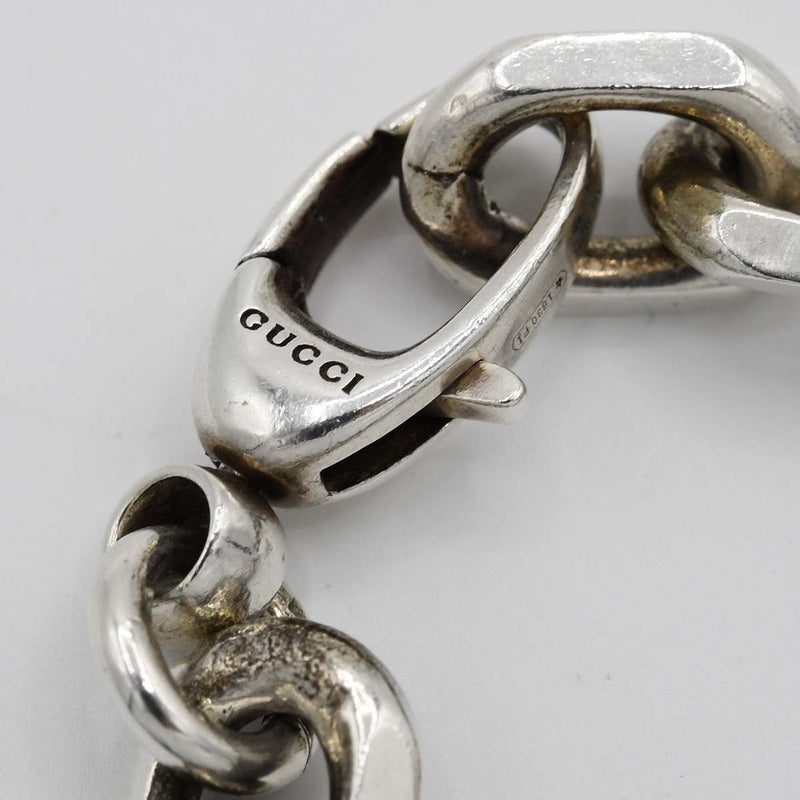 GUCCI グッチ インターロッキングG ブレスレット 17 Ag925 シルバー 約45g アクセサリー 箱有 24s931-2