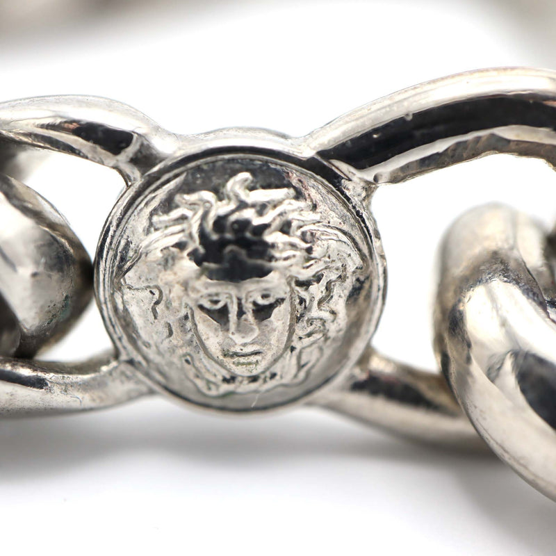 GIANNI VERSACE ジャンニ ヴェルサーチ ブレス メデューサ チェーン ラインストーン シルバーカラー アクセサリー H13082