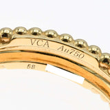 仕上済 VanCleef&Arpels ヴァンクリーフ&アーペル VCA リング 指輪 ペルレ 3連 ゴールドパール 750 #58 約17号 8.2g 箱・ケース・保証書有 H8428