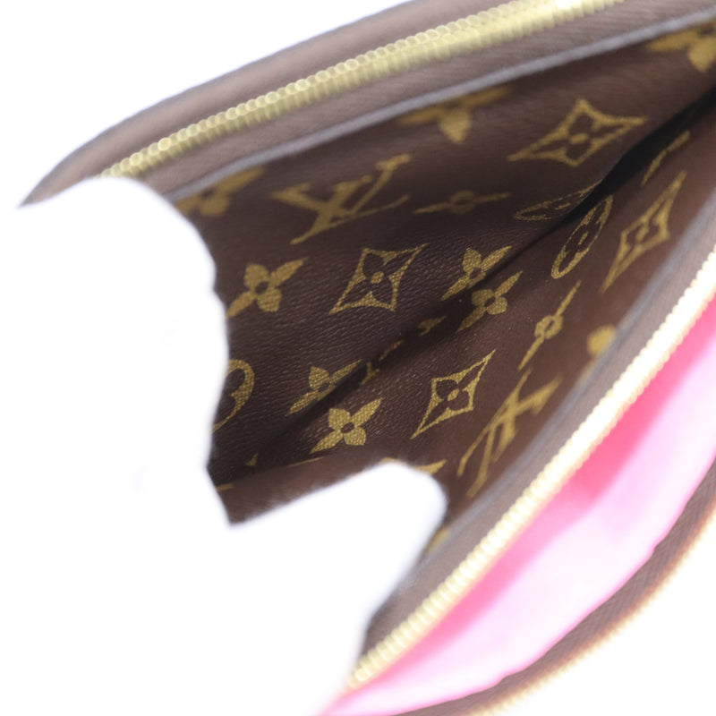 LOUIS VUITTON ルイヴィトン M68486 ヴィィヴィエンヌ ポシェット ドゥーブルジップ モノグラム ウォレット ショルダーバッグ H11230