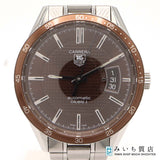 稼働 腕時計 TAG HEUER タグホイヤー カレラ キャリバー5 WV211N-0 ブラウン系 自動巻き 箱 コマ 説明書 H21912