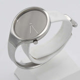 腕時計 稼働 GEORG JENSEN ジョージジェンセン 326 ヴィヴィアンナ クォーツ バングル シルバー色文字盤 箱 H3627