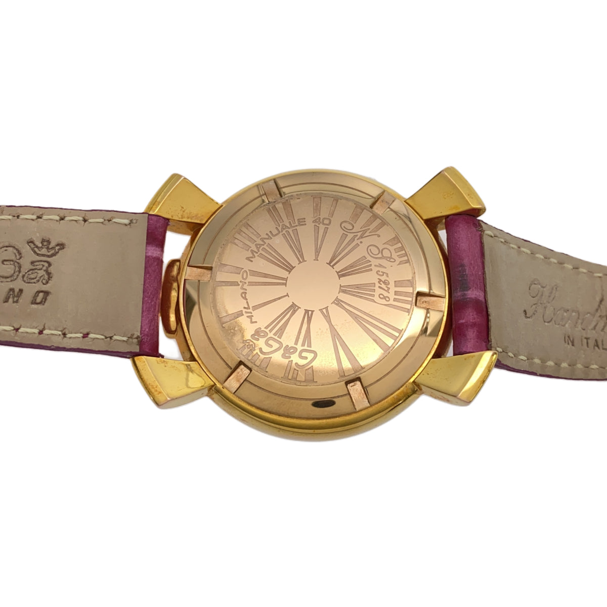 ガガミラノ ピンクホワイト 時計 GAGAMILANO ガガミラノ GaGa MILANO ネックレス ウォッチ ユニ