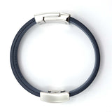 TOD'S トッズ Tタイムレス ブレスレット ブルー メンズ 17cm アクセサリー 箱有 ok994