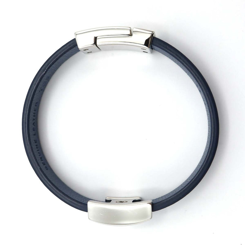 TOD'S トッズ Tタイムレス ブレスレット ブルー メンズ 17cm アクセサリー 箱有 ok994