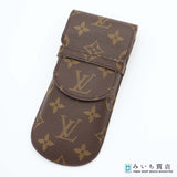 LOUIS VUITTON ルイヴィトン LV M62970 エテュイ リュネット ラバ メガネケース ペンケース ブラウン系 H19381
