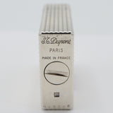 S.T.Dupont デュポン ガスライター ローラー式 LINE1S ライン1S シルバーカラー 着火未確認 eco1527