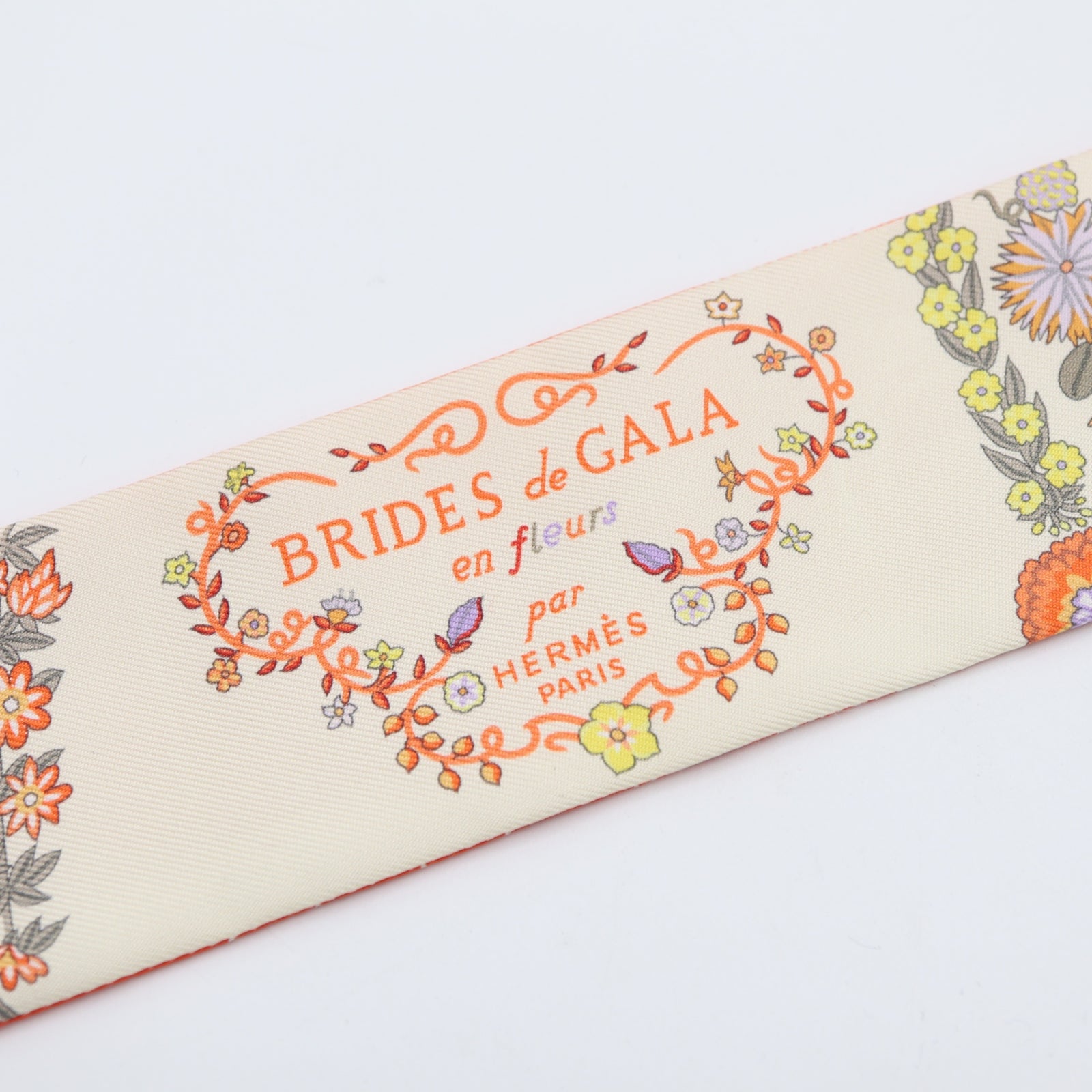 HERMES エルメス ツイリー BRIDES de GALA en fleurs 花柄 スカーフ